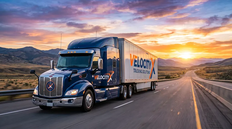 Reefer truck dispatched by Velocity X